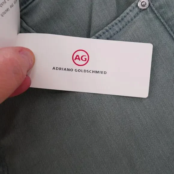 NEW AG Adriano Goldschmied Legging Super Skinny Ankle Jeans Green Size 4 26 - Picture 4 of 13